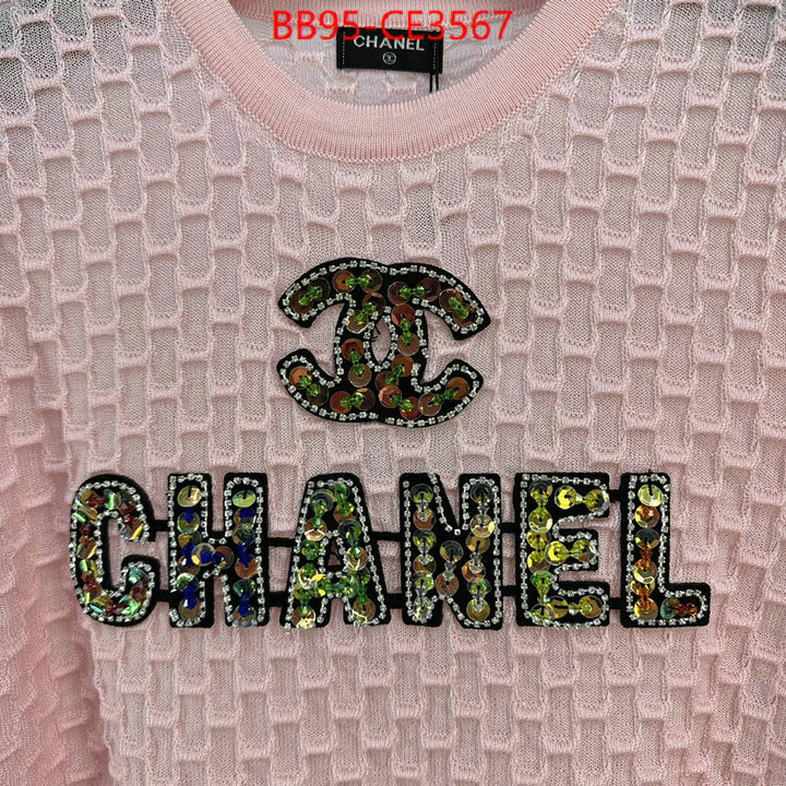 Clothing-Chanel,2023 perfect replica designer ,ID: CE3567,$: 95USD