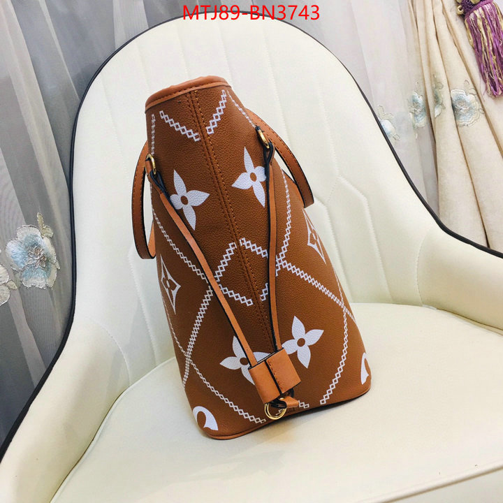 LV Bags(4A)-Neverfull-,wholesale replica shop ,ID: BN3743,$: 89USD