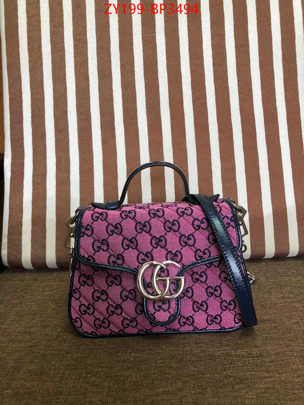 Gucci Bags(TOP)-Marmont,ID: BP3494,$: 199USD