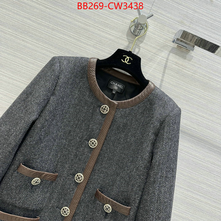 Clothing-Chanel,best quality fake , ID: CW3438,$: 269USD