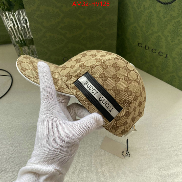 Cap (Hat)-Gucci,high quality 1:1 replica , ID: HV128,$: 32USD