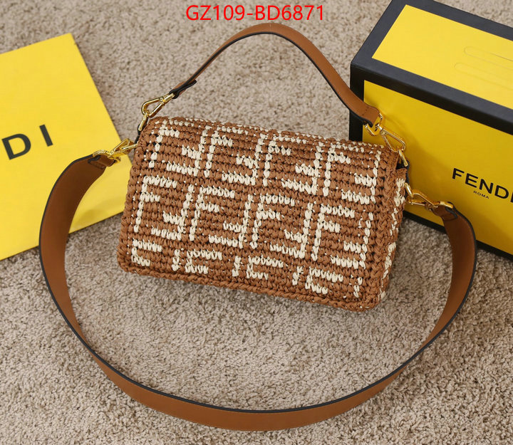 Fendi Bags(4A)-Baguette-,high quality happy copy ,ID: BD6871,$: 109USD