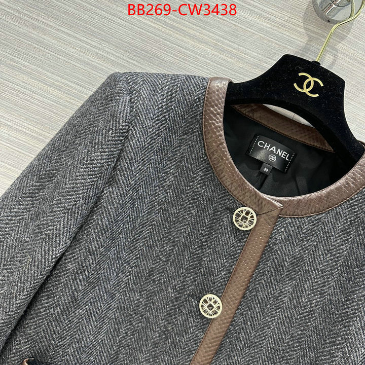 Clothing-Chanel,best quality fake , ID: CW3438,$: 269USD