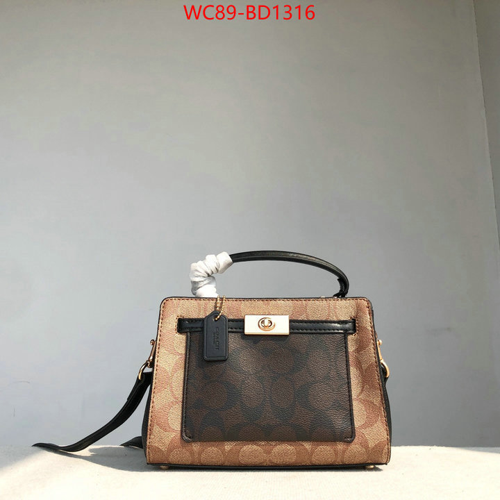 Coach Bags(4A)-Diagonal,best wholesale replica ,ID: BD1316,$: 89USD