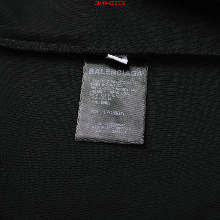 Clothing-Balenciaga,7 star replica , ID: CE2538,$: 49USD