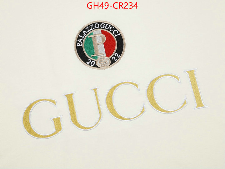 Clothing-Gucci,top brands like , ID: CR234,$: 49USD