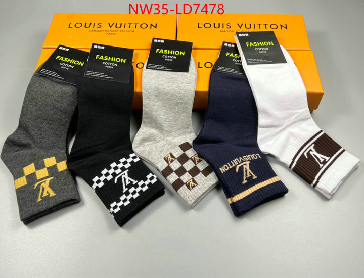 Sock-LV,perfect replica , ID: LD7478,$: 35USD