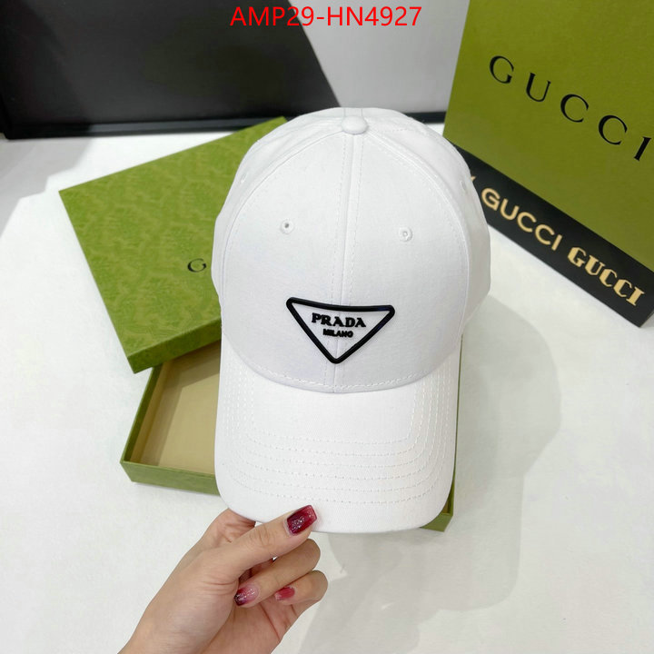 Cap (Hat)-Prada,aaaaa+ replica designer , ID: HN4927,$: 29USD