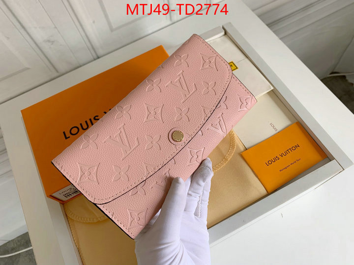 LV Bags(4A)-Wallet,ID: TD2774,$: 49USD