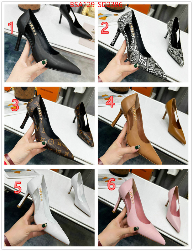 Women Shoes-LV,1:1 replica , ID: SD2386,$: 129USD