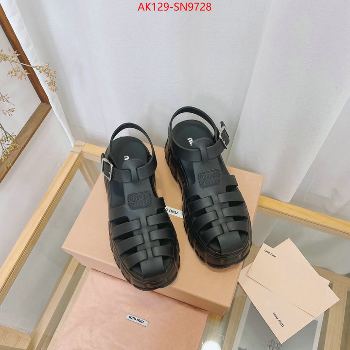 Women Shoes-Miu Miu,mirror quality , ID: SN9728,$: 129USD