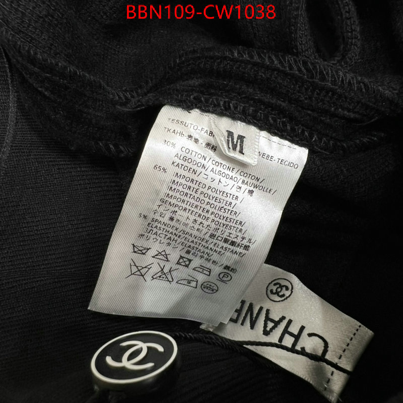 Clothing-Chanel,buy 2023 replica , ID: CW1038,$: 109USD