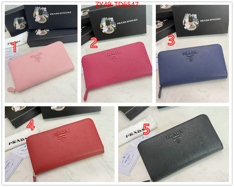 Prada Bags(4A)-Wallet,7 star ,ID: TD6547,$: 49USD