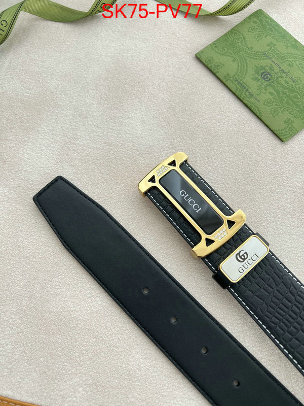 Belts-Gucci,best website for replica , ID: PV77,$: 75USD