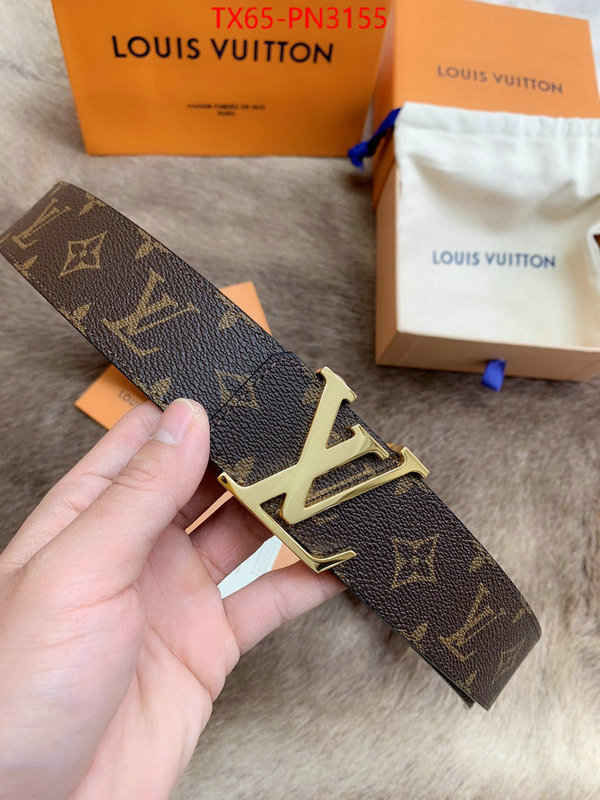 Belts-LV,shop the best high authentic quality replica , ID: PN3155,$: 65USD