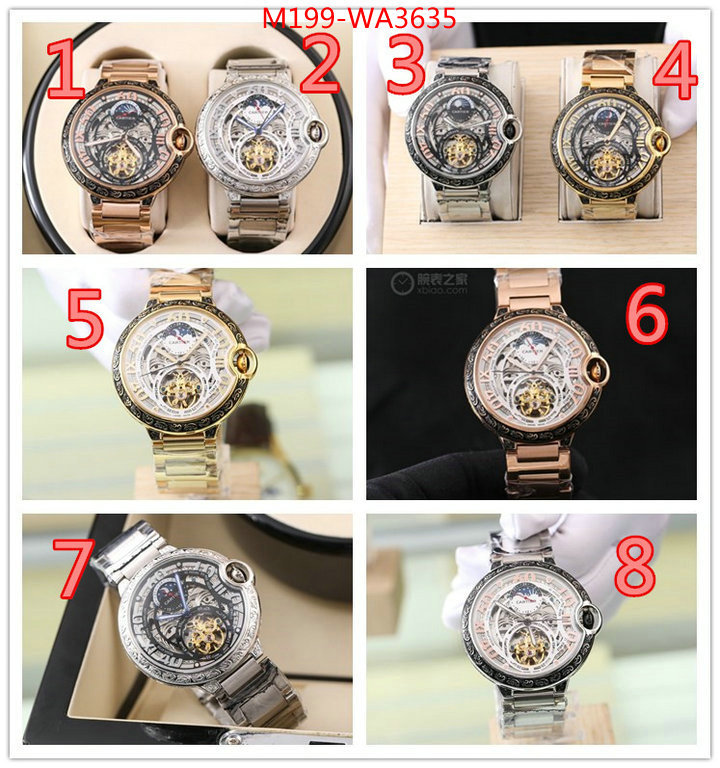 Watch(4A)-Cartier,the best quality replica ,ID: WA3635,$: 199USD