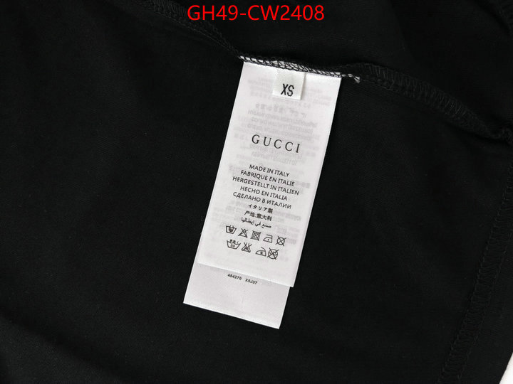 Clothing-Gucci,high quality perfect , ID: CW2408,$: 49USD