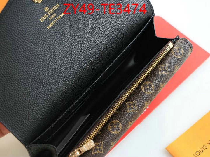 LV Bags(4A)-Wallet,fashion replica ,ID: TE3474,$: 49USD
