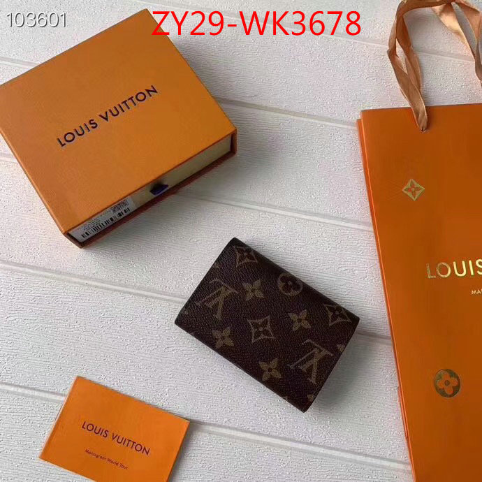 LV Bags(4A)-Wallet,ID: WK3678,$:29USD