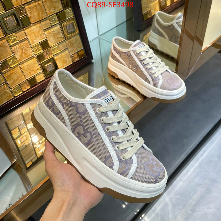 Women Shoes-Gucci,fake aaaaa , ID: SE3498,$: 89USD