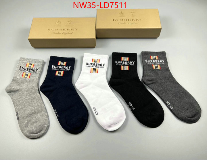 Sock-Burberry,best replica quality , ID: LD7511,$: 35USD