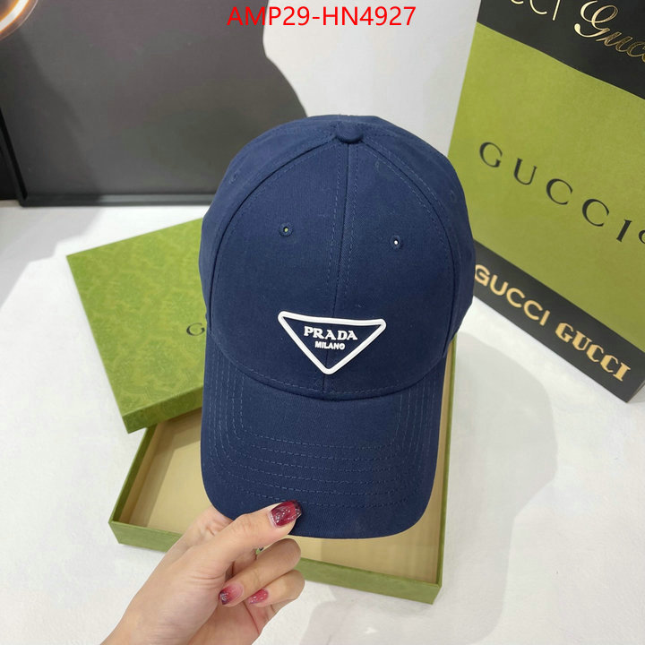 Cap (Hat)-Prada,aaaaa+ replica designer , ID: HN4927,$: 29USD