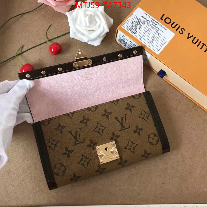 LV Bags(4A)-Wallet,ID: TA7343,$: 59USD