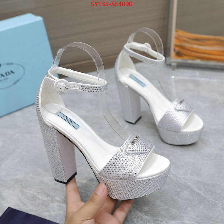 Women Shoes-Prada,mirror quality , ID: SE4090,$: 135USD