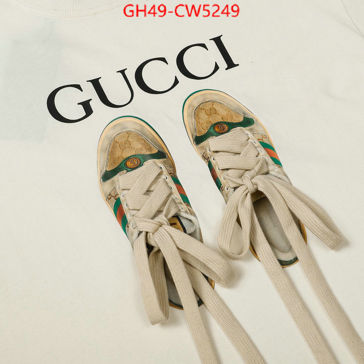 Clothing-Gucci,2023 perfect replica designer , ID: CW5249,$: 49USD