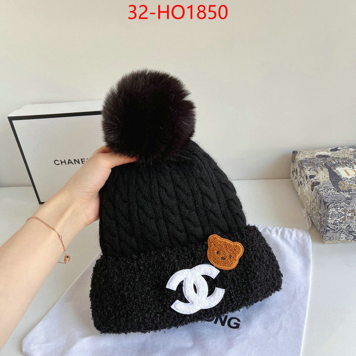 Cap (Hat)-Chanel,1:1 replica wholesale , ID: HO1850,$: 32USD