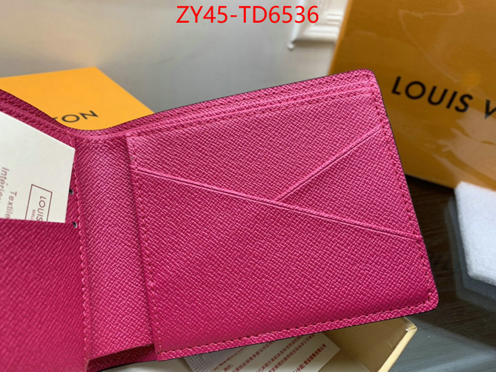 LV Bags(4A)-Wallet,replica for cheap ,ID: TD6536,$: 45USD