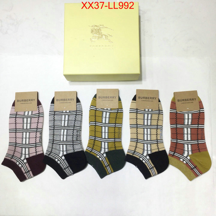 Sock-Burberry,designer 1:1 replica , ID: LL992,$:37USD