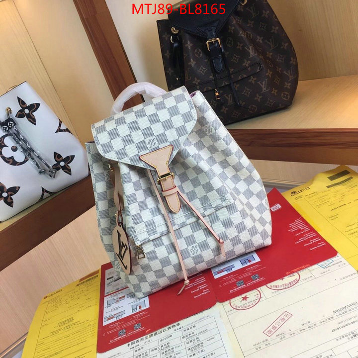 LV Bags(4A)-Backpack-,aaaaa quality replica ,ID: BL8165,$: 89USD