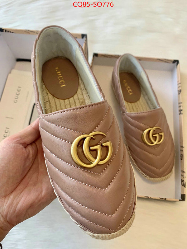 Women Shoes-Gucci,best quality replica , ID: SO776,$: 85USD