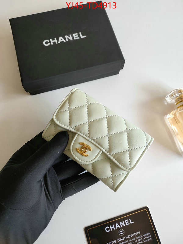 Chanel Bags(4A)-Wallet-,ID: TD4913,$: 45USD