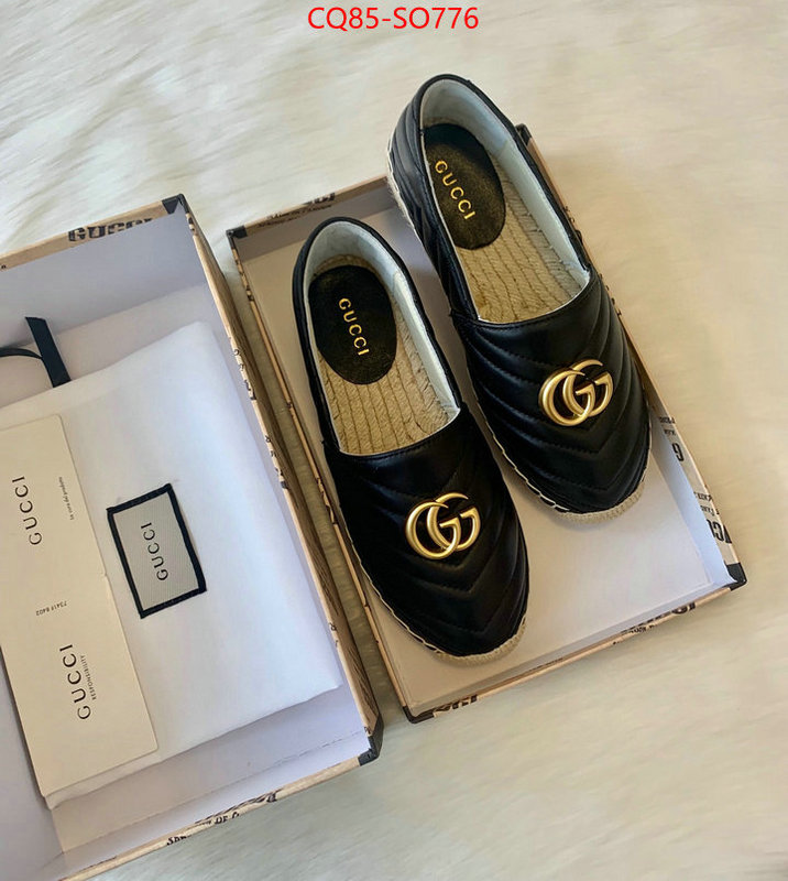 Women Shoes-Gucci,best quality replica , ID: SO776,$: 85USD