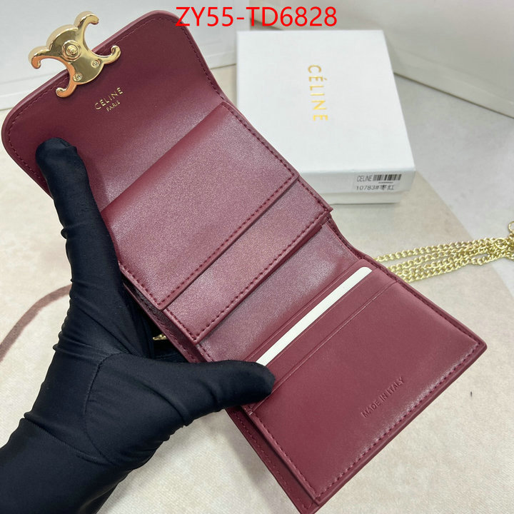 CELINE Bags(4A)-Wallet,replica wholesale ,ID: TD6828,$: 55USD