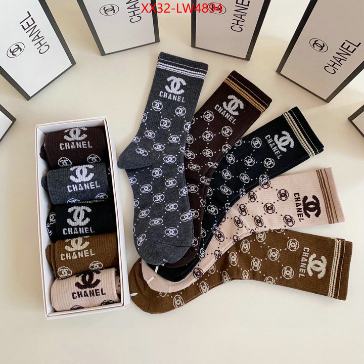 Sock-Chanel,replica us , ID: LW4894,$: 32USD