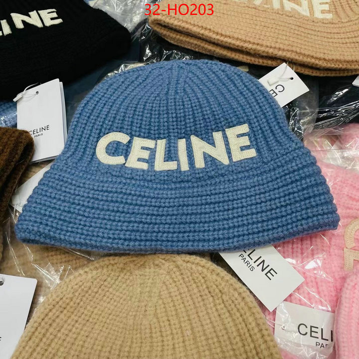 Cap (Hat)-Celine,2023 replica wholesale cheap sales online , ID: HO203,$: 32USD