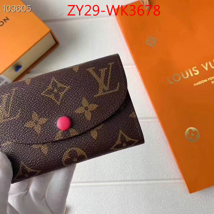 LV Bags(4A)-Wallet,ID: WK3678,$:29USD