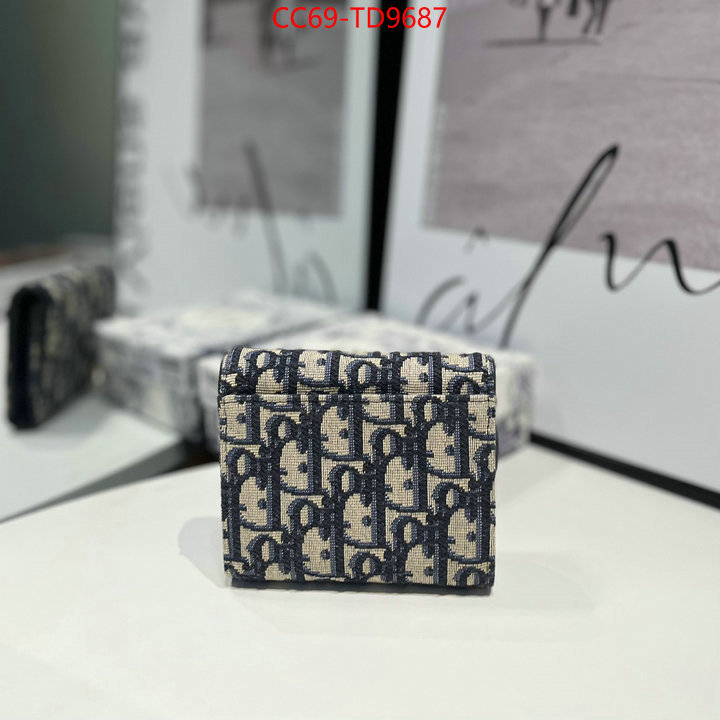 Dior Bags(TOP)-Wallet-,ID: TD9687,$: 69USD