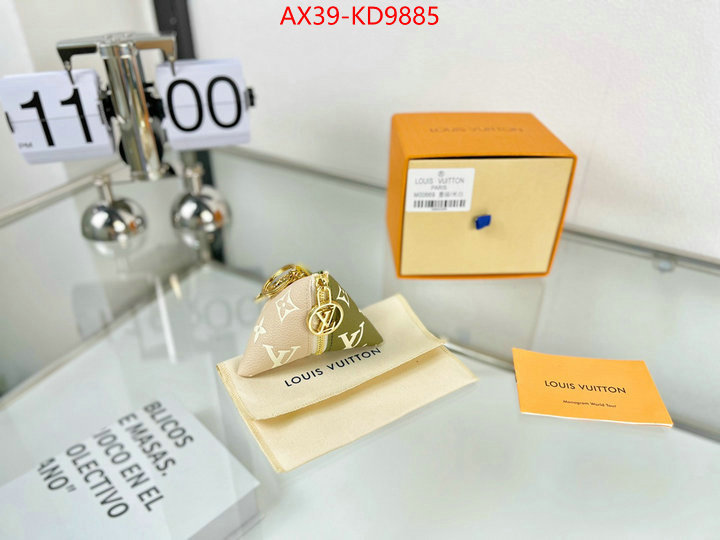 Key pendant-LV,luxury fake ,ID: KD9885,$: 39USD