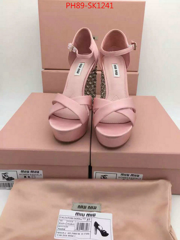 Women Shoes-Miu Miu,top quality fake ,first copy , ID: SK1241,$:89USD