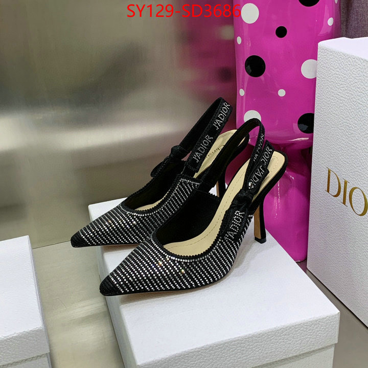 Women Shoes-Dior,buy 2023 replica , ID: SD3686,$: 129USD