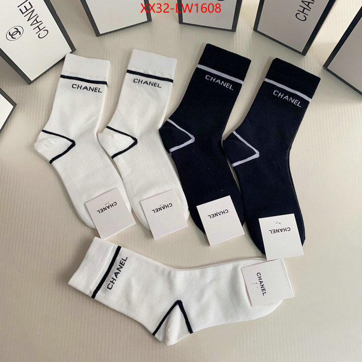 Sock-Chanel,website to buy replica , ID: LW1608,$: 32USD