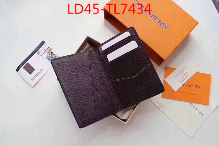 LV Bags(TOP)-Wallet,ID: TL7434,$: 45USD