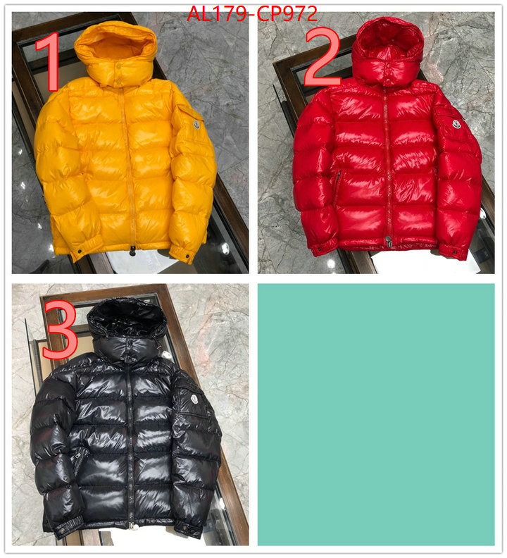 Down jacket Men-Moncler,mirror copy luxury , ID: CP972,$:179USD