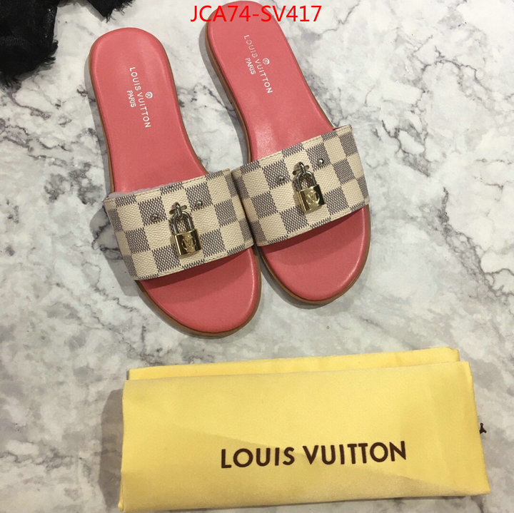 Women Shoes-LV,what 1:1 replica , ID: SV417,$:74USD