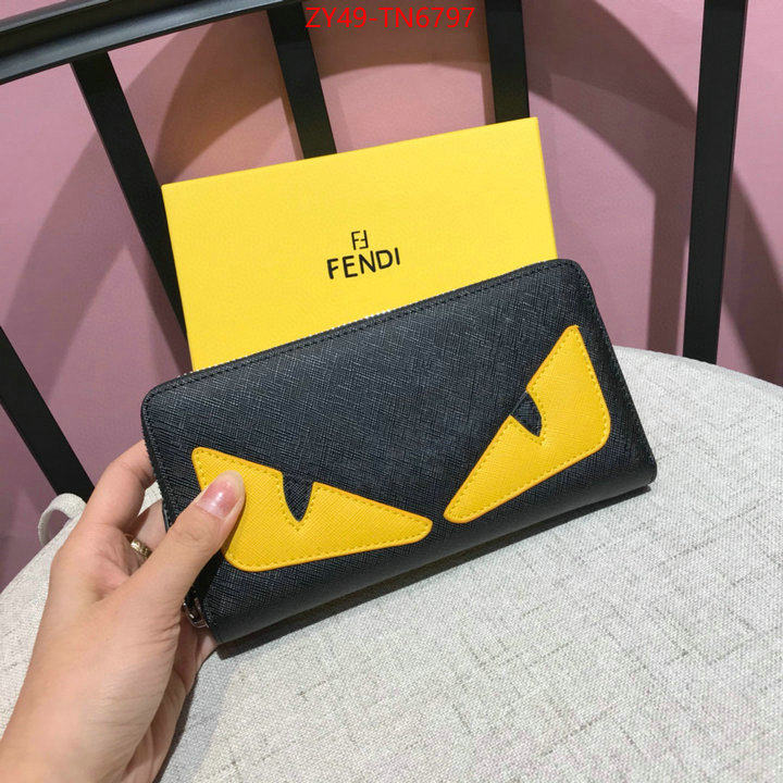 Fendi Bags(4A)-Wallet-,highest quality replica ,ID: TN6797,$: 49USD