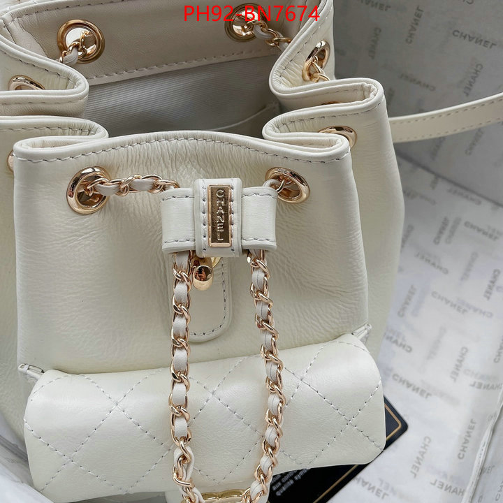 Chanel Bags(4A)-Backpack-,ID: BN7674,$: 92USD